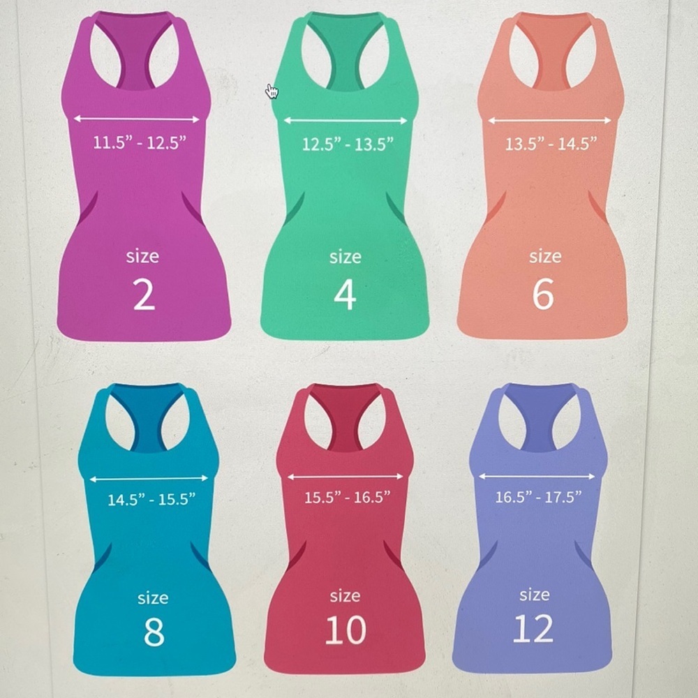 Lululemon Size Guide - Picture 1 of 1